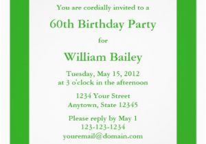 Personalized Birthday Invitations for Adults Medium Green Invitation Adult Birthday Party