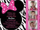 Personalized Birthday Invitations Free Birthday Invites Cartoons Minnie Mouse Birthday Party