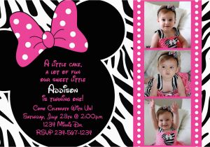 Personalized Birthday Invitations Free Birthday Invites Cartoons Minnie Mouse Birthday Party