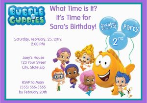 Personalized Bubble Guppies Birthday Invitations 20 Personalized Bubble Guppies Birthday Party Invitations
