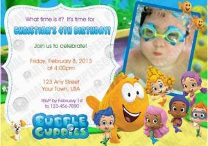 Personalized Bubble Guppies Birthday Invitations 24 Best Personalized Invitations Images On Pinterest