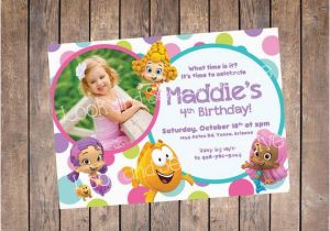Personalized Bubble Guppies Birthday Invitations Bubble Guppies Birthday Invitation Custom Digital File