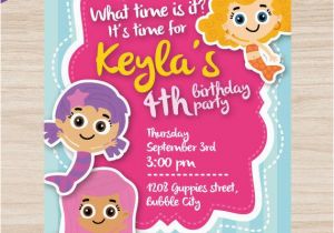 Personalized Bubble Guppies Birthday Invitations Bubble Guppies Birthday Invitations Personalized by