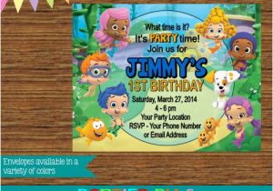 Personalized Bubble Guppies Birthday Invitations Bubble Guppies Birthday Party Invitations Personalized