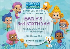 Personalized Bubble Guppies Birthday Invitations Personalized Bubble Guppies Birthday Invitation Digital