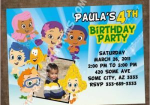 Personalized Bubble Guppies Birthday Invitations Personalized Bubble Guppies Invitations Birthday Invites