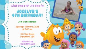 Personalized Bubble Guppies Birthday Invitations Personalized Bubble Guppies Invitations