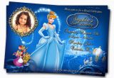 Personalized Cinderella Birthday Invitations Birthday Invitation Card Custom Birthday Party