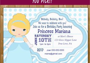 Personalized Cinderella Birthday Invitations Cinderella Party Funpartysupply