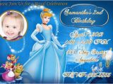 Personalized Cinderella Birthday Invitations Cinderella Photo Birthday Invitation