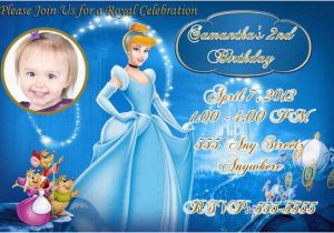 Personalized Cinderella Birthday Invitations Cinderella Photo Birthday Invitation