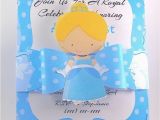 Personalized Cinderella Birthday Invitations Hand Made Cinderella Inspired Birthday Invitation Handmade