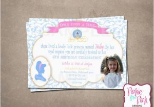 Personalized Cinderella Birthday Invitations Personalized Cinderella Birthday Party Invitation by