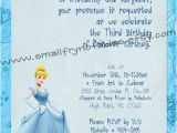 Personalized Cinderella Birthday Invitations Personalized Cinderella Blue Princess Party Printable