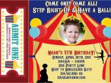 Personalized Circus Birthday Invitations Carnival Party Invitation Personalized Partygamesplus