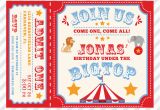 Personalized Circus Birthday Invitations Circus Birthday Invitation Printable Custom Invitation with