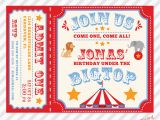 Personalized Circus Birthday Invitations Circus Birthday Invitation Printable Custom Invitation with