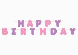 Personalized Happy Birthday Banner Walmart 9 39 Purple and Pink Happy Birthday Banner Walmart Com