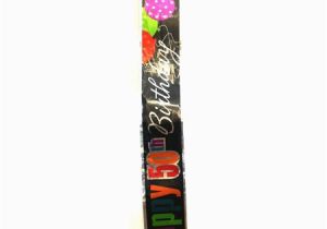 Personalized Happy Birthday Banner Walmart Birthday Cheer 50th Birthday Foil Banner 12 39 Walmart Com