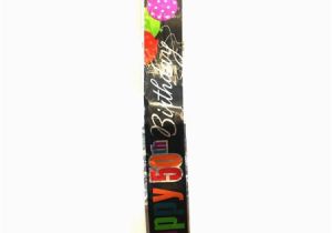 Personalized Happy Birthday Banner Walmart Birthday Cheer 50th Birthday Foil Banner 12 39 Walmart Com