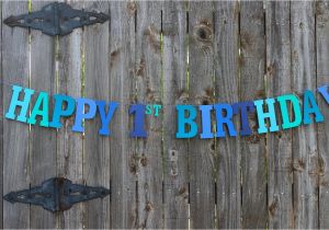 Personalized Happy Birthday Banners Happy 1st Birthday Banner Personalized Birthday Banner Under