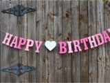 Personalized Happy Birthday Banners Happy Birthday Banner Personalized Birthday Banner Pink