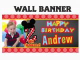 Personalized Happy Birthday Banners Little Mouse Birthday Banner Personalized Happy Birthday