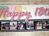 Personalized Happy Birthday Banners Online 1 6ftx9ft Personalized Happy 18th Birthday Banner