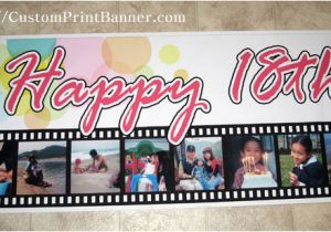 Personalized Happy Birthday Banners Online 1 6ftx9ft Personalized Happy 18th Birthday Banner