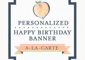 Personalized Happy Birthday Banners Online Personalized Happy Birthday Banner Custom by Libbylanepress