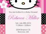 Personalized Hello Kitty Birthday Invitations Hello Kitty Girl Birthday Party or Baby Shower Custom
