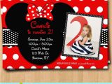 Personalized Invites for Birthday Free Customized Minnie Mouse Birthday Invitations Template