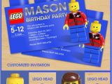 Personalized Lego Birthday Invitations Lego Birthday Invitation Invites Custom