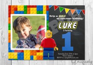 Personalized Lego Birthday Invitations Lego Birthday Invitation Personalized Digital by