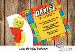 Personalized Lego Birthday Invitations Lego Birthday Invitation Personalized Digital Printable File