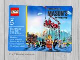 Personalized Lego Birthday Invitations Lego Movie Birthday Invitation Personalized by Blueprintables