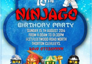 Personalized Lego Birthday Invitations Personalized Birthday Party Invitations Lego Ninjago 8
