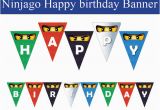 Personalized Lego Happy Birthday Banner Instant Dl Ninjago Happy Birthday Banner Non Persoalized