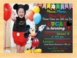 Personalized Mickey Mouse 1st Birthday Invitations 15 Mickey Mouse Birthday Invitation Templates Psd