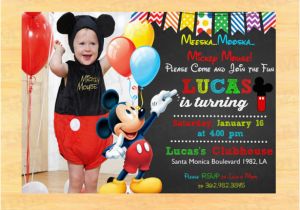 Personalized Mickey Mouse 1st Birthday Invitations 15 Mickey Mouse Birthday Invitation Templates Psd