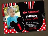 Personalized Mickey Mouse 1st Birthday Invitations Mickey Mouse Birthday Invitations Mickey and Minnie