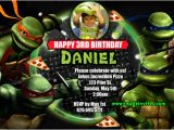 Personalized Ninja Turtle Birthday Invitations Teenage Mutant Ninja Turtles Birthday Invitations Free