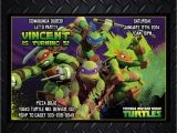 Personalized Ninja Turtle Birthday Invitations Teenage Mutant Ninja Turtles Invitations Tmnt by