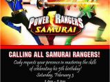 Personalized Power Rangers Birthday Invitations Giftsbyrb On Etsy