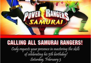 Personalized Power Rangers Birthday Invitations Giftsbyrb On Etsy