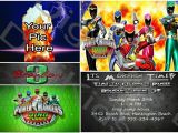 Personalized Power Rangers Birthday Invitations Power Ranger Birthday Invitations Bagvania Free