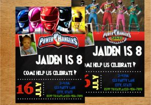 Personalized Power Rangers Birthday Invitations Power Rangers Birthday Invitation Digital File by Munchdoodles