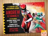 Personalized Power Rangers Birthday Invitations Power Rangers Invitation Power Rangers Birthday by
