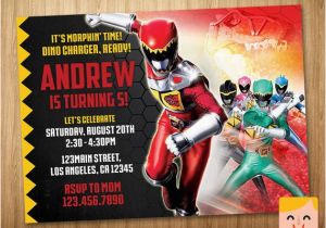 Personalized Power Rangers Birthday Invitations Power Rangers Invitation Power Rangers Birthday by