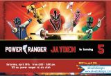 Personalized Power Rangers Birthday Invitations Power Rangers Invitation Printable Power Rangers